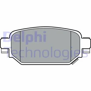Комплект гальмівних колодок задн, MAZDA 3, CX-3 1.5-2.2D 07.13- Delphi LP3393