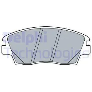 Комплект гальмівних колодок передн, HYUNDAI ELANTRA VI, IX35, KONA, TUCSON KIA SPORTAGE IV 1.6-2.4 11.13-05.23 Delphi LP3519 (фото 1)