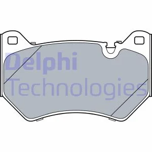 Комплект гальмівних колодок передн, AUDI Q5 2.0-3.0DH 06.16- Delphi LP3529