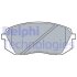 Комплект гальмівних колодок передн, HYUNDAI I40 I, I40 I CW, IX35, KONA, SONATA VII, TUCSON, TUCSON/SUV KIA NIRO I, OPTIMA, PROCEED, SOUL II, SPORTAGE III, SPORTAGE IV 1.6-Electric 08.09- Delphi LP3535 (фото 1)