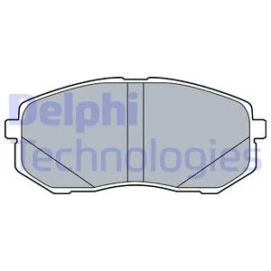 Комплект гальмівних колодок передн, HYUNDAI KONA, TUCSON KIA CEED, NIRO I, OPTIMA, PROCEED, SPORTAGE IV, XCEED 1.0-Electric 06.15- Delphi LP3538
