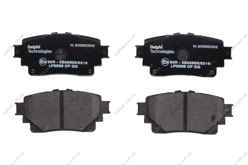 Комплект гальмівних колодок задн, LEXUS LM, NX II, RX, RZ, UX SUZUKI ACROSS TOYOTA BZ4X, C-HR+, HIGHLANDER, RAV 4 V, YARIS CROSS 1.5-Electric 12.18- Delphi LP3599 (фото 1)