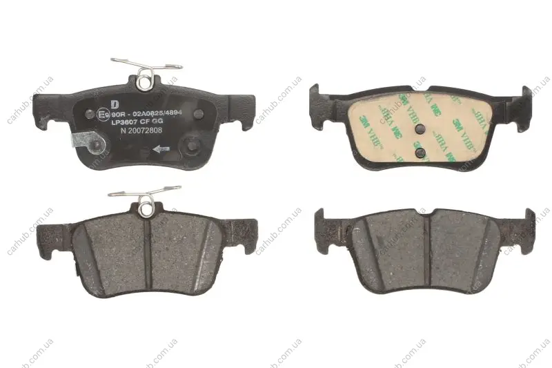 Комплект гальмівних колодок задн, FORD FOCUS IV, GALAXY III, GALAXY MK III, KUGA II, KUGA III, MONDEO V, S-MAX FORD USA FUSION 1.0-2.5H 09.12- Delphi LP3607 (фото 1)