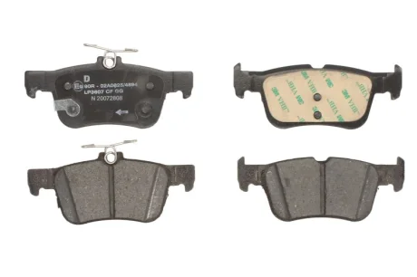 Комплект гальмівних колодок задн, FORD FOCUS IV, GALAXY III, GALAXY MK III, KUGA II, KUGA III, MONDEO V, S-MAX FORD USA FUSION 1.0-2.5H 09.12- Delphi LP3607