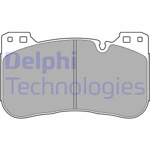 Комплект гальмівних колодок передн, BMW 3 (G20, G80, G28), 3 (G21, G81), 4 (G22, G82), 4 (G23, G83), 5 (G30, F90), 5 (G60, G90, G68), 5 (G61, G99), 8 (G14, F91), 8 (G15, F92) 3.0/4.4/4.4H 09.17- Delphi LP3626
