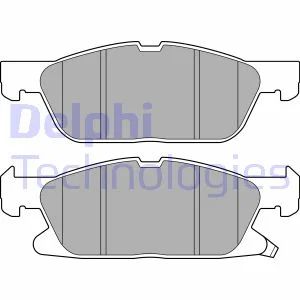 Комплект гальмівних колодок передн, FORD FOCUS IV, KUGA III 2.0D-2.5H 04.19- Delphi LP3643