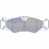 Комплект гальмівних колодок задн, MERCEDES SPRINTER 2-T (B901, B902) VW LT 28-35 II, LT 28-46 II 2.1D-2.9D 01.95-07.06 Delphi LP3664 (фото 1)
