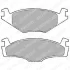 Комплект гальмівних колодок передн, AUDI 100 C2, 80 B2, COUPE B2 SEAT CORDOBA, IBIZA II, INCA, TOLEDO I VW CADDY I, CADDY II, CADDY II FURGON/NADWOZIE WIELKOPRZESTRZENNE 1.0-2.8 04.74-06.03 Delphi LP421 (фото 1)