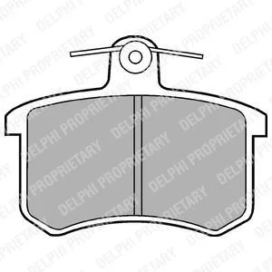 Гальмівні колодки зад. Audi 100/80/A4/A6/A8 (84-08) Delphi LP451