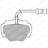 Комплект гальмівних колодок задн, LAND ROVER 90 I, DEFENDER, DISCOVERY I, RANGE ROVER I, RANGE ROVER II 2.0-4.3 08.81-02.16 Delphi LP475 (фото 1)