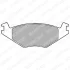 Комплект гальмівних колодок передн, SEAT CORDOBA, IBIZA II VW GOLF I, GOLF II, JETTA I, JETTA II, POLO, POLO CLASSIC, POLO II, POLO III CLASSIC 1.0-1.9D 04.74-10.02 Delphi LP505 (фото 1)