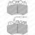 Комплект гальмівних колодок передн, PEUGEOT 106 I, 106 II, 205, 205 I, 205 II, 309, 309 I, 309 II 1.0-1.9D 02.83-03.01 Delphi LP536 (фото 1)