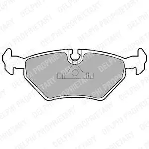 Комплект гальмівних колодок задн, BMW 3 (E30), 3 (E36), 3 (E46), 5 (E34), 7 (E32), Z1, Z3 (E36), Z4 (E85), Z4 (E86) MG MG X-POWER 1.6-5.0 03.85-02.09 Delphi LP555 (фото 1)