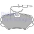 Комплект гальмівних колодок передн, CITROEN ZX PEUGEOT 405 I, 405 II, 405 II/KOMBI 1.4-2.0 01.87-06.97 Delphi LP564 (фото 1)