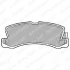 Комплект гальмівних колодок задн, BMW 3 (E21) GEO STORM LEXUS ES, RX TOYOTA AVENSIS, CALDINA, CAMRY, CARINA E VI, CARINA V, CELICA, COROLLA, COROLLA FX, CORONA, CROWN, HARRIER 1.3-3.0 08.77- Delphi LP611 (фото 1)