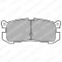 Комплект гальмівних колодок задн, FORD USA PROBE I MAZDA 626 III, RX-7 I 1.1-3.0 03.84-09.97 Delphi LP624 (фото 1)
