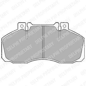 Комплект гальмівних колодок задн/передн, MERCEDES T2/L, T2/LN1, VARIO, VARIO (B667, B670, B668), VARIO (B670), VARIO (B670, B668, B667) 2.3-5.7D 04.77- Delphi LP662