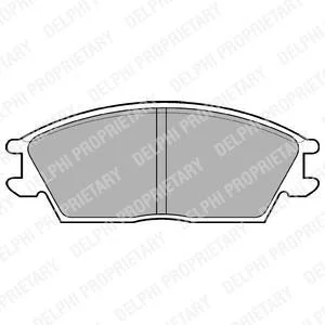 Комплект гальмівних колодок передн, HYUNDAI ACCENT, ACCENT I, ACCENT II, GETZ, LANTRA I, LANTRA II, PONY, PONY / EXCEL, S 1.1-1.6 10.85-12.10 Delphi LP704