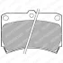 Комплект гальмівних колодок передн, KIA AVELLA, RIO I MAZDA 121 II, 323 C IV, 323 C V, 323 F IV, 323 F V, 323 P V, 323 S IV, 323 S V, DEMIO, MX-3 1.1-1.8 06.89-02.05 Delphi LP743 (фото 1)