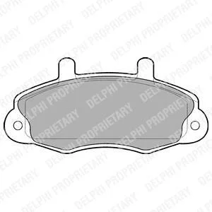 Комплект гальмівних колодок передн, FORD TRANSIT, TRANSIT TOURNEO 2.0-2.9 12.85-12.00 Delphi LP766