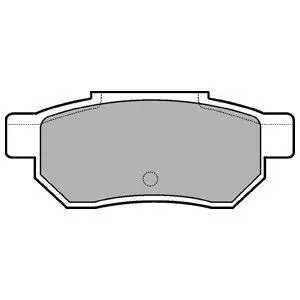 Комплект гальмівних колодок задн, HONDA ACCORD III, CIVIC IV, CIVIC V, CIVIC VI, CRX II, CRX III, INTEGRA, JAZZ II, JAZZ III, PRELUDE III SUZUKI SWIFT I 1.2-2.0D 10.84-12.15 Delphi LP772 (фото 1)
