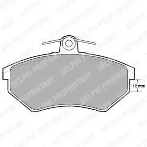 Комплект гальмівних колодок передн, AUDI 100 C3, 80 B3, 80 B4, A4 B5, CABRIOLET B3 CHERY COWIN, TIGGO SEAT CORDOBA, CORDOBA VARIO, CORDOBA VARIO/KOMBI, IBIZA II, INCA 1.0-2.9 08.83-10.16 Delphi LP778 (фото 1)