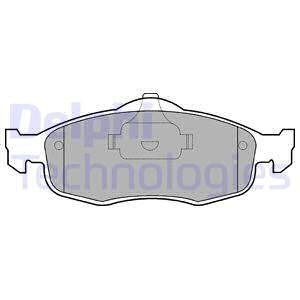 Тормозные колодки (передние) Ford Mondeo I/II 93-00/Scorpio I/II 85-98 Delphi LP782