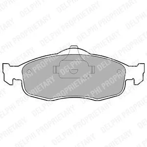 Гальмівні колодки пер. Mondeo/Scorpio (93-01) Delphi LP782