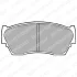 Комплект гальмівних колодок передн, NISSAN 100NX, SUNNY III 1.4/1.6/2.0D 03.90-03.00 Delphi LP783 (фото 1)