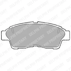 Гальмівні колодки пер. Toyota Corolla 92-01/Camry 91-01 (Akebono) Delphi LP789
