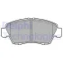 Комплект гальмівних колодок передн, ACURA RSX HONDA CIVIC V, CIVIC VI, CIVIC VII, CIVIC VIII, CRX III, INTEGRA, JAZZ III 1.3H-2.0 10.91-06.14 Delphi LP809 (фото 1)