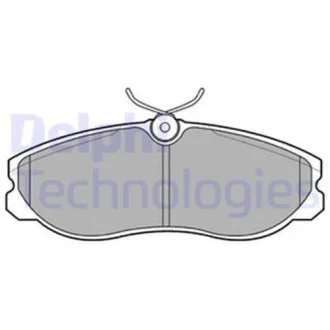 Комплект гальмівних колодок передн, FORD MAVERICK NISSAN SERENA, TERRANO II, VANETTE CARGO 1.6-3.3 06.91-09.07 Delphi LP847