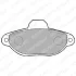 Комплект гальмівних колодок передн, FIAT 500, CINQUECENTO, PANDA, PANDA/HATCHBACK, PUNTO, PUNTO/HATCHBACK, SEICENTO / 600, SEICENTO / 600/HATCHBACK FORD KA LANCIA Y, Y10 0.7-1.7D 07.91- Delphi LP851 (фото 1)