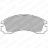 Комплект гальмівних колодок передн, CITROEN C-CROSSER, C-CROSSER ENTERPRISE MITSUBISHI 3000 GT, DELICA / SPACE GEAR, ECLIPSE I, ECLIPSE II, ECLIPSE III, GALANT VI, GALANT VII 2.0-3.5 04.87- Delphi LP871 (фото 1)