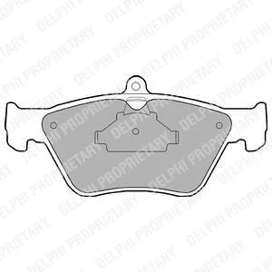 Комплект гальмівних колодок передн, OPEL CALIBRA A, KADETT C, OMEGA B, VECTRA A SAAB 900 II 1.0-2.5D 01.74-07.03 Delphi LP873