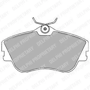 Гальмівні колодки пер. VW T4 -99 (R15\'\') Delphi LP918
