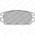 Комплект гальмівних колодок задн, DODGE STEALTH MITSUBISHI CARISMA, ECLIPSE IV, GALANT VII, GRANDIS, LANCER IV, LANCER V, LANCER VI, LANCER VII, PAJERO I, SIGMA, SPACE 2.0-3.8 10.86-12.08 Delphi LP921 (фото 1)