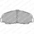 Комплект гальмівних колодок передн, DAIHATSU FEROZA, ROCKY, RUGGER 1.6-2.8D 04.84-12.99 Delphi LP944 (фото 1)