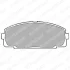 Комплект гальмівних колодок передн, TOYOTA DYNA, DYNA 100, DYNA 200, GRANVIA, HIACE III, HIACE IV, TOYOACE 2.0-3.7D 12.82- Delphi LP989 (фото 1)