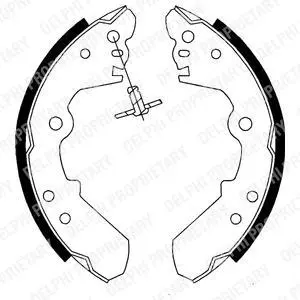 Гальмівна колодка ISUZU CAMPO, D-MAX I, KB, TROOPER I OPEL FRONTERA A, FRONTERA A SPORT 1.9-2.8D 01.83-06.12 Delphi LS1687 (фото 1)