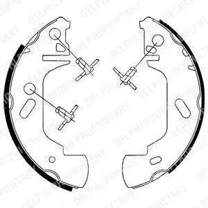 Гальмівна колодка FORD TRANSIT, TRANSIT TOURNEO OPEL MOVANO A RENAULT MASTER I, MASTER II, MASTER PRO 1.9D-3.0D 09.80- Delphi LS1701 (фото 1)
