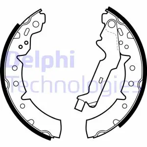 Гальмівна колодка TOYOTA CALDINA, CARINA E VI, COROLLA 1.4-2.0D 04.92-01.02 Delphi LS1883 (фото 1)
