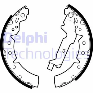 Гальмівна колодка TOYOTA CALDINA, CARINA E VI, COROLLA 1.4-2.0D 04.92-01.02 Delphi LS1883