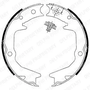 Гальмівна колодка CHRYSLER SEBRING MITSUBISHI 3000 GT, CARISMA, ECLIPSE I, ECLIPSE II, ECLIPSE III, GALANT VII, GALANT VIII, LANCER CARGO, LANCER IV, LANCER V, LANCER VI 1.3-4.5 01.90-12.13 Delphi LS1913 (фото 1)