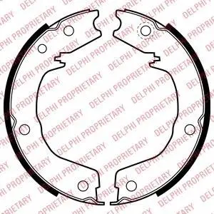 Гальмівна колодка MITSUBISHI PAJERO CLASSIC, PAJERO II, PAJERO III, PAJERO IV, PAJERO SPORT I 2.5D-3.8 04.00- Delphi LS2007 (фото 1)