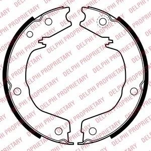 Гальмівна колодка MITSUBISHI PAJERO CLASSIC, PAJERO II, PAJERO III, PAJERO IV, PAJERO SPORT I 2.5D-3.8 04.00- Delphi LS2007