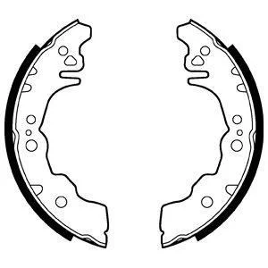 Гальмівна колодка DAIHATSU CUORE VII, MATERIA, SIRION SUBARU JUSTY IV 1.0-1.5LPG 01.05- Delphi LS2023