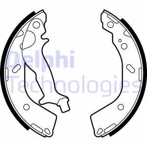 Гальмівна колодка HYUNDAI GETZ 1.1-1.6 09.02-12.10 Delphi LS2027