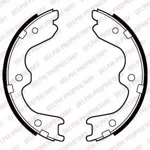 Гальмівна колодка INFINITI EX, G, M35, M45, Q60, QX50 I NISSAN 350Z, 370Z, ALTIMA, MAXIMA VI, TEANA I, TEANA II, TEANA III 2.0-4.5 08.01- Delphi LS2029 (фото 1)