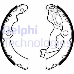 Гальмівна колодка NISSAN PIXO SUZUKI ALTO VII 1.0/1.0LPG 01.09- Delphi LS2045